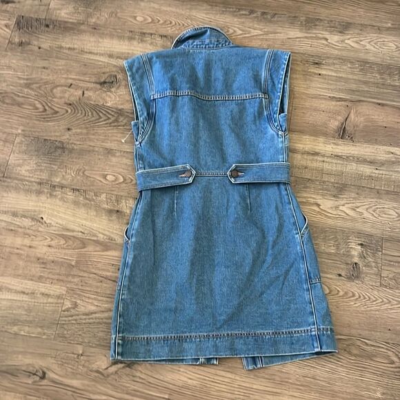 NEW VERONICA BEARD jax dress in light cornflower - Picture 9 of 9